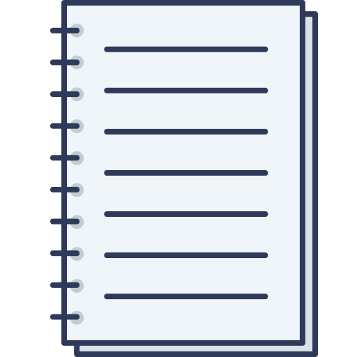 Spring notebook Ikona