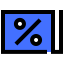 Discount voucher icon 64x64