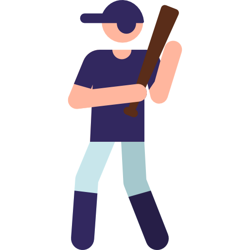 Baseball player icon
