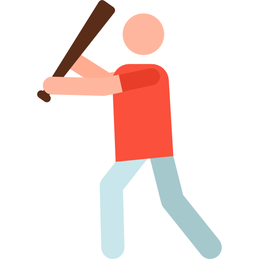Baseball player icon