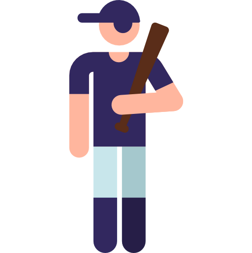 Baseball player icon