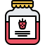 Strawberry jam icon 64x64