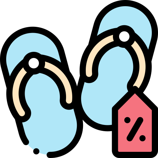 Flip flops icon