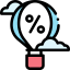 Hot air balloon icon 64x64