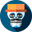 Mexican skull icon 64x64