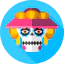 Mexican skull icon 64x64