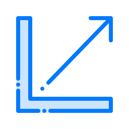 Line graph icon