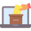 Online voting icon 64x64