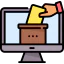 Online voting icon 64x64