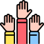 Raise hand Ikona 64x64