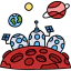Space colonization icon 64x64