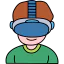 Virtual reality glasses Symbol 64x64