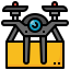 Drone delivery アイコン 64x64