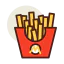 French fries icon 64x64
