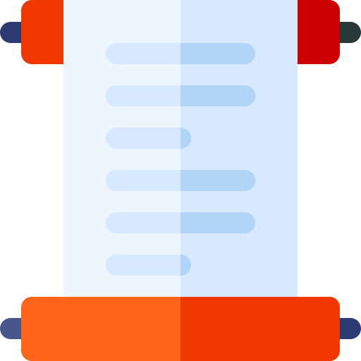 Paper scroll icon