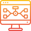 Flow chart icon 64x64