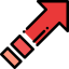 Diagonal arrow Symbol 64x64