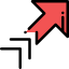 Diagonal arrow Symbol 64x64