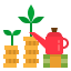 Money growth icon 64x64