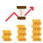 Money growth icon 64x64