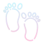 Baby feet icon 64x64