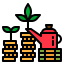 Money growth icon 64x64