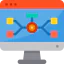 Flow chart icon 64x64