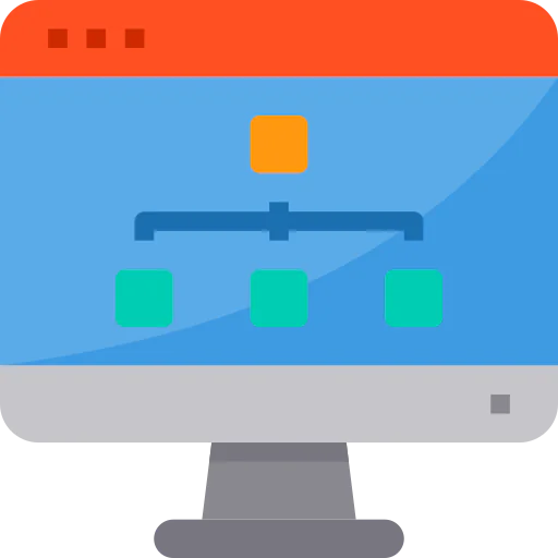 Flow chart icon