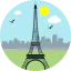 Eiffel tower icon 64x64