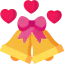 Wedding bells icon 64x64