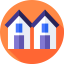 Terraced house icon 64x64