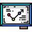 Line chart icon 64x64