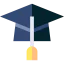 Graduation hat icon 64x64