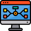 Flow chart icon 64x64