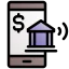 Mobile banking icon 64x64