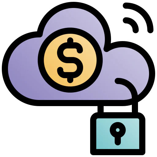Cloud banking icon