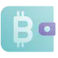 Биткойн-кошелек иконка 64x64
