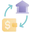 Money transaction icon 64x64