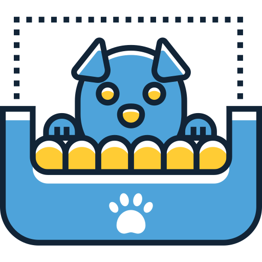 Pet bed icon