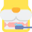 Tooth cleaning icon 64x64