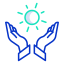 Solar energy icon 64x64