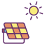 Solar energy icon 64x64