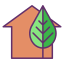 Eco house icon 64x64