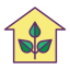 Eco house icon 64x64