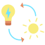 Solar energy icon 64x64