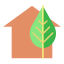 Eco house icon 64x64