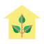 Eco house icon 64x64