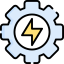 Electric gear icon 64x64