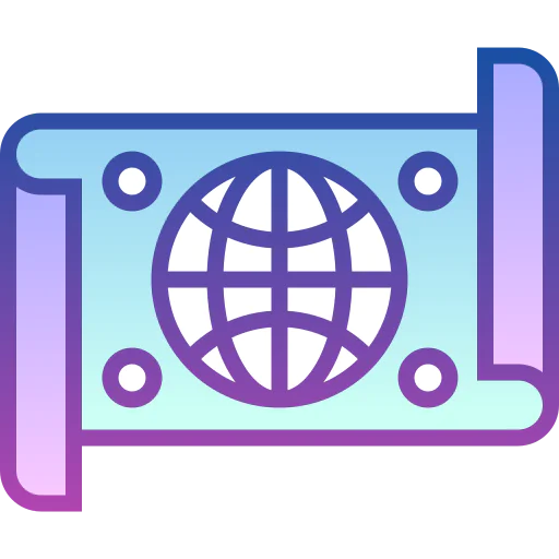 World map icon