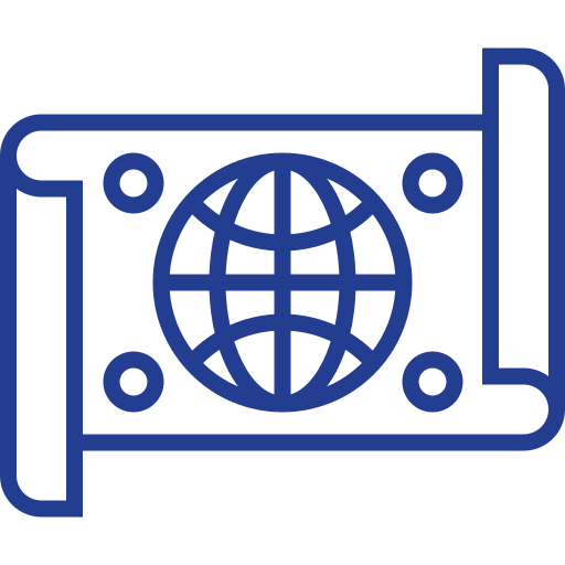 World map icon